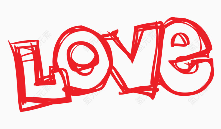 love手绘字