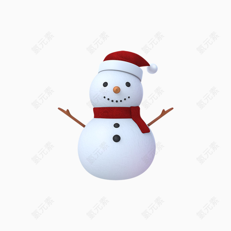 卡通圣诞雪人圣诞装饰