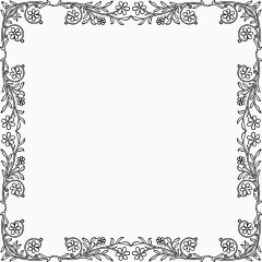 简约 黑白 边框