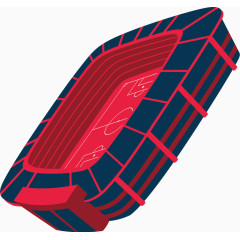 足球场卡通手绘装饰元素