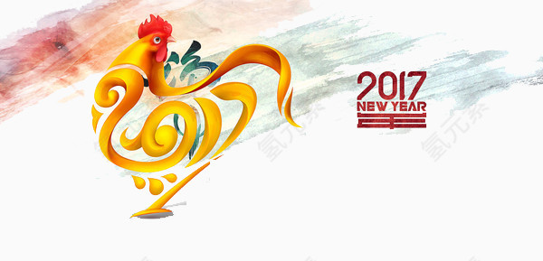 2017鸡年字体变形