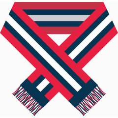 围巾卡通手绘装饰元素