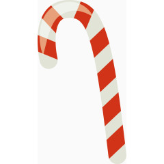 拐杖装饰矢量图