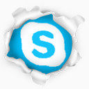 skype页次?降到?Icons社会Peel第二版