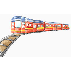 向前行驶的小火车