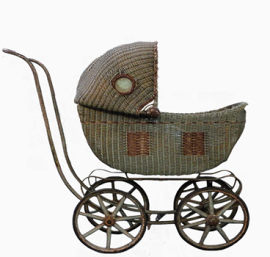 竹篮婴儿车