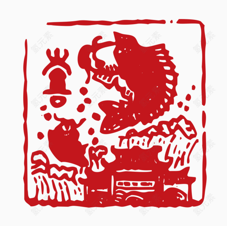 中国风印章素材