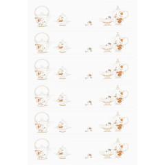 精致的茶具几何