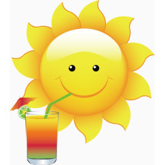 卡通精美可爱太阳