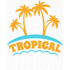 蓝黄配色假期标签矢量素材