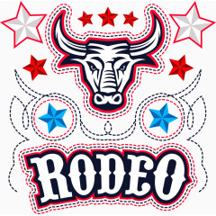 矢量牛头T恤印花