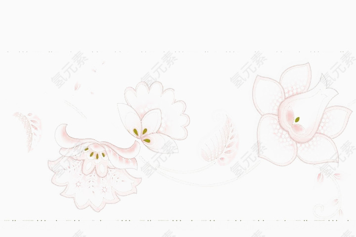 紫色淡雅花朵