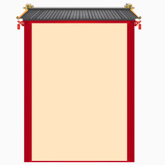 民族风警示碑产品边框