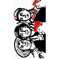 五一劳动节工人简易画卡通手绘装饰元素