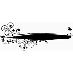 效果黑色部分花框