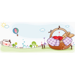 卡通可爱母婴模版