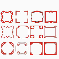 红色边框合集