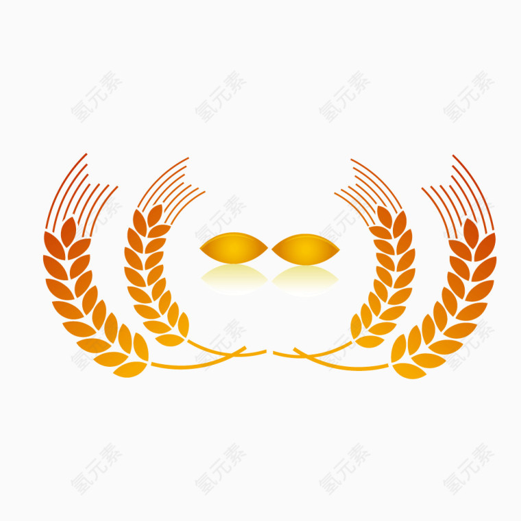 金黄色粮食图案