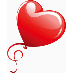 卡通爱心气球