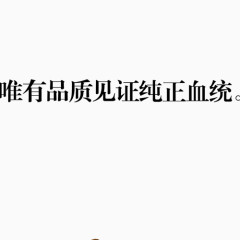 唯有品质见证纯正血统