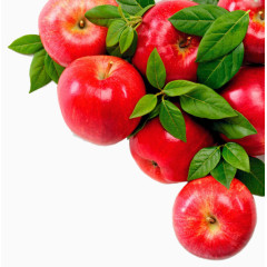 红色苹果一堆苹果绿色苹果叶子水果摊