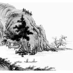 山水古风水墨诗画