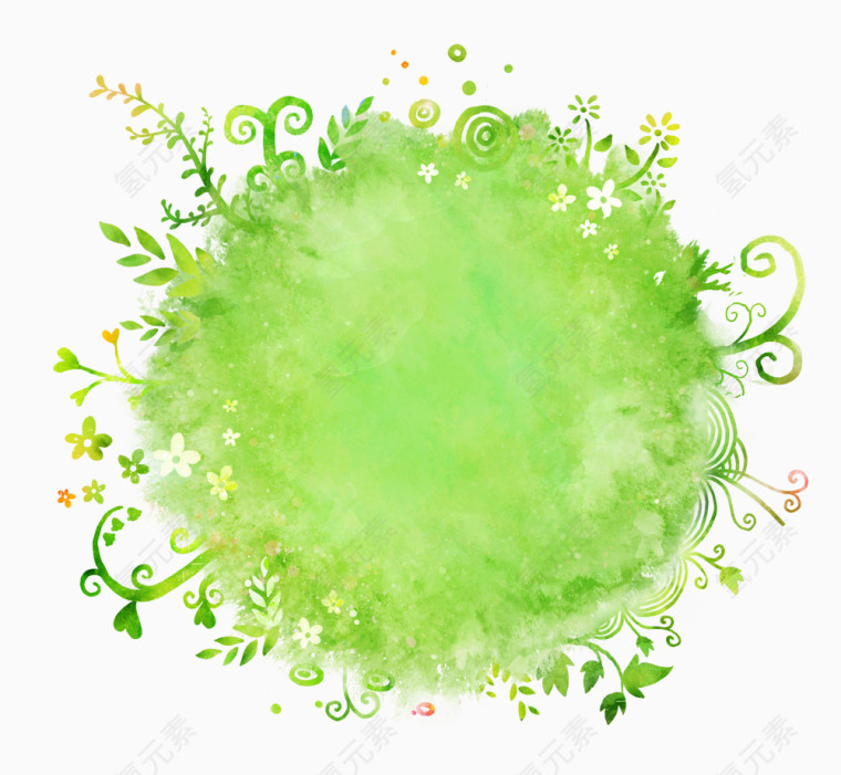 彩色水彩水墨背景 