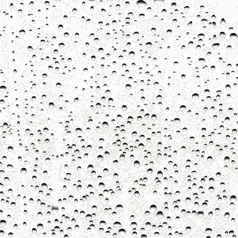 玻璃上的水滴水珠