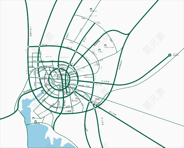 云南省昆明市城区交通图