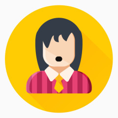 圆形服务人士图标