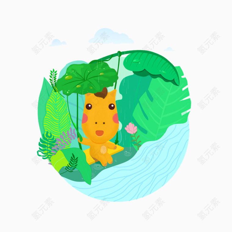 绿色清明景色