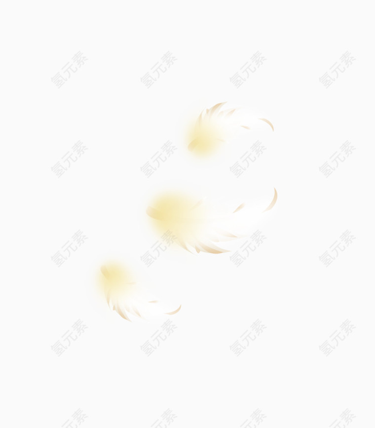 卡通手绘唯美羽毛