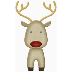 卡通手绘梅花鹿