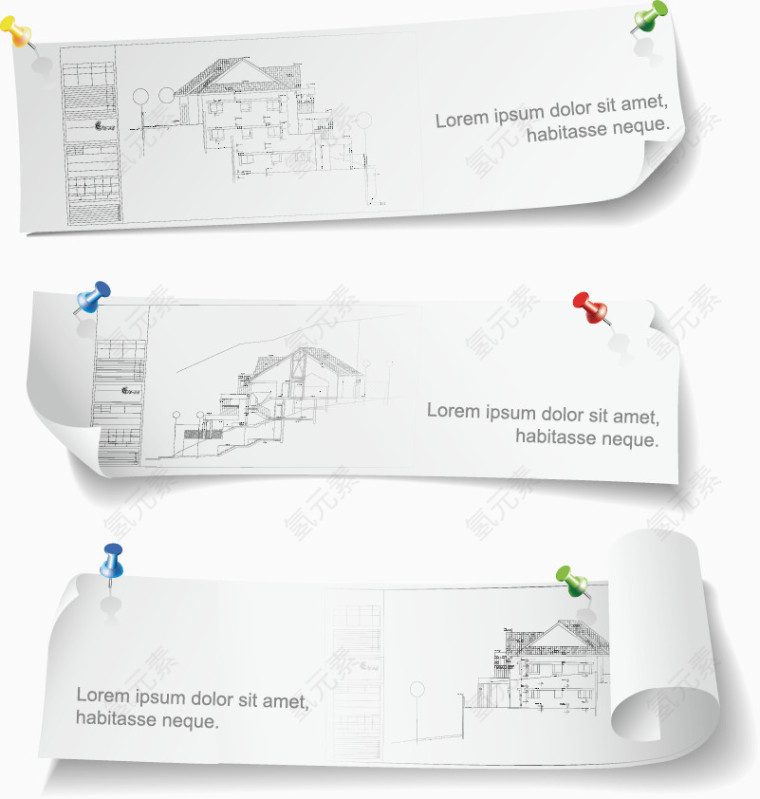 建筑图纸矢量图