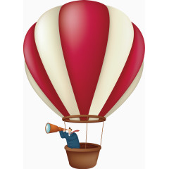 彩色热气球高清png