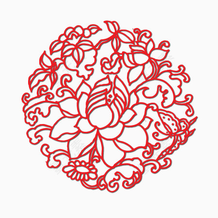  楼空花纹装饰