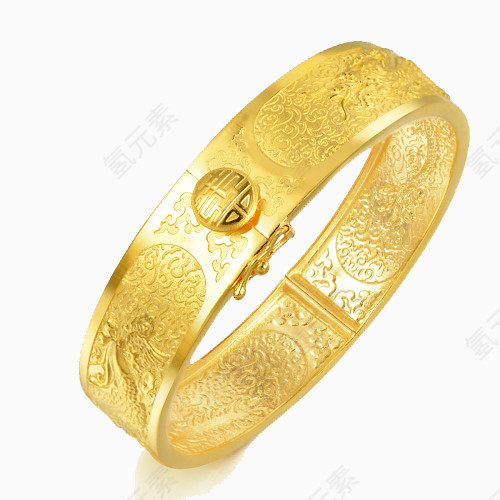 周生生黄金足金龙凤婚嫁手镯龙凤呈祥手镯女款56579K四