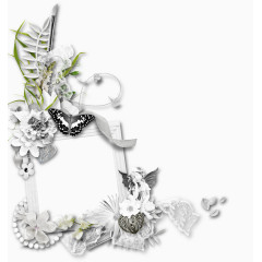 相框图标边框素描