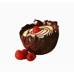 巧克力小蛋糕矢量素材