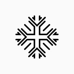 雪花标识图标