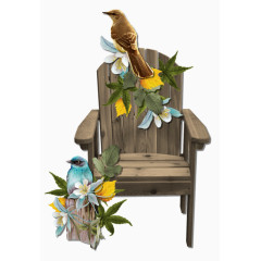 古风唯美插画小鸟