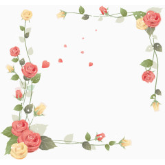 花花框边框手绘