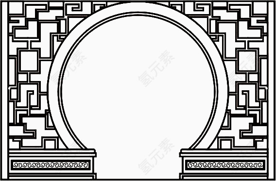 古代雕花窗户