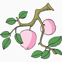 树枝果实元素
