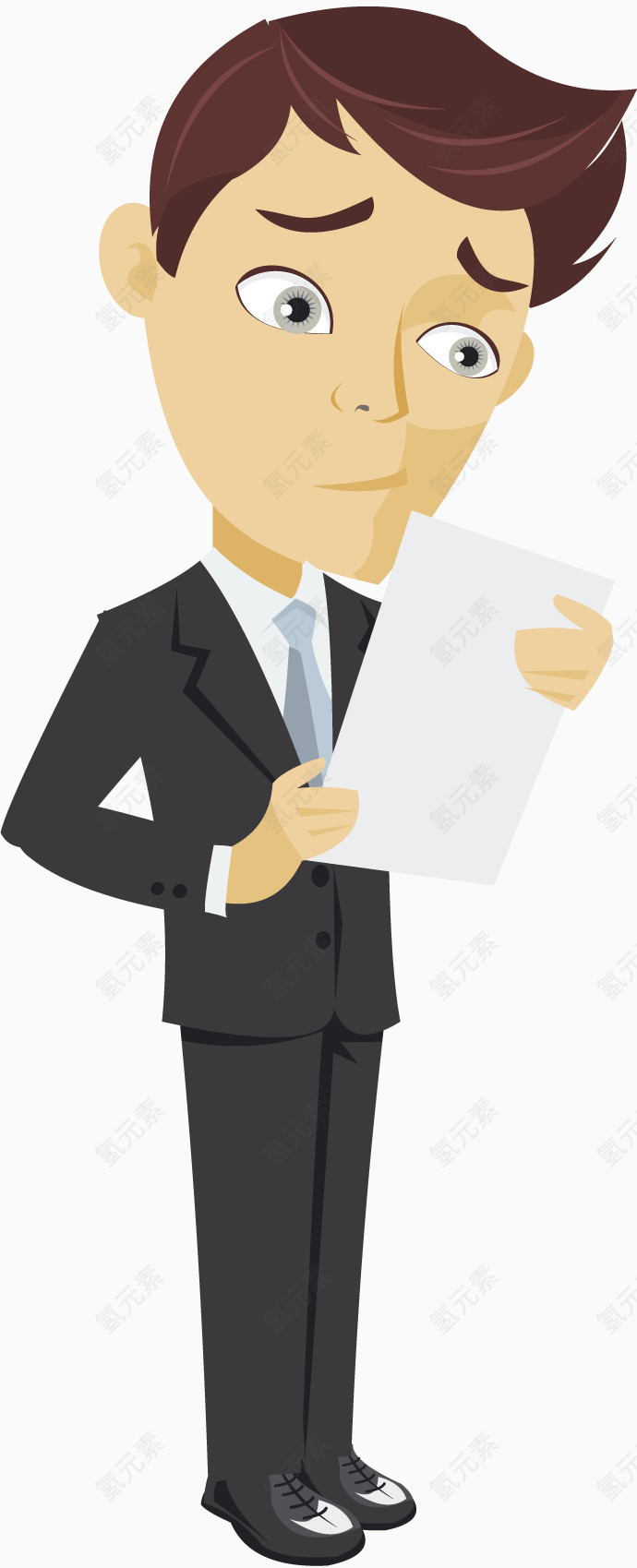 国外卡通扁平化商务人士