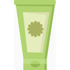 矢量手绘洗面奶瓶子