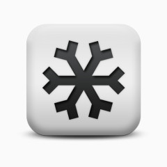 磨砂白广场图标自然奇迹雪花SC自然奇观