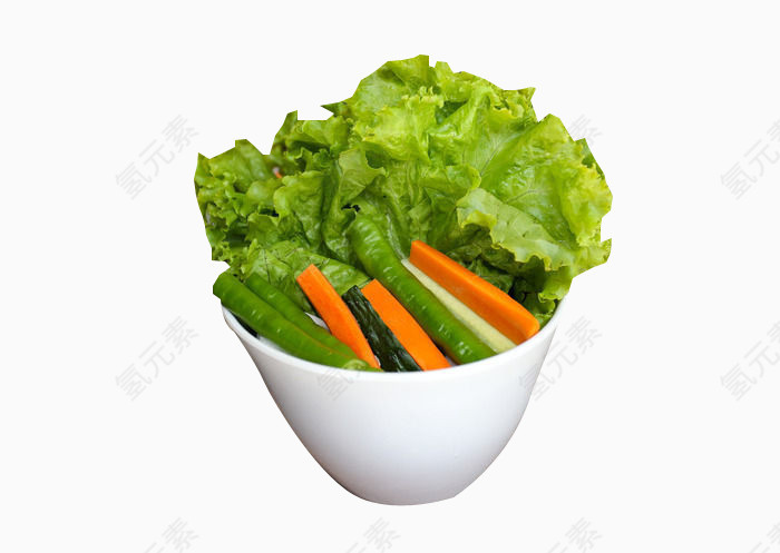 青菜青椒萝卜