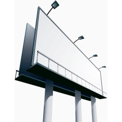 擎天柱广告空白模板素材