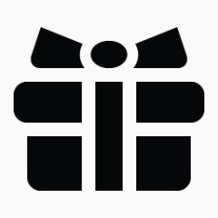 礼物黑色默认图标